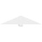 Ekena Millwork Redmond Architectural Grade PVC Gable Bracket, 60"W x 12 1/2"H x 6"D x 6"F, 5/12 Pitch GBP060X13X0606RED00 - alternate 3